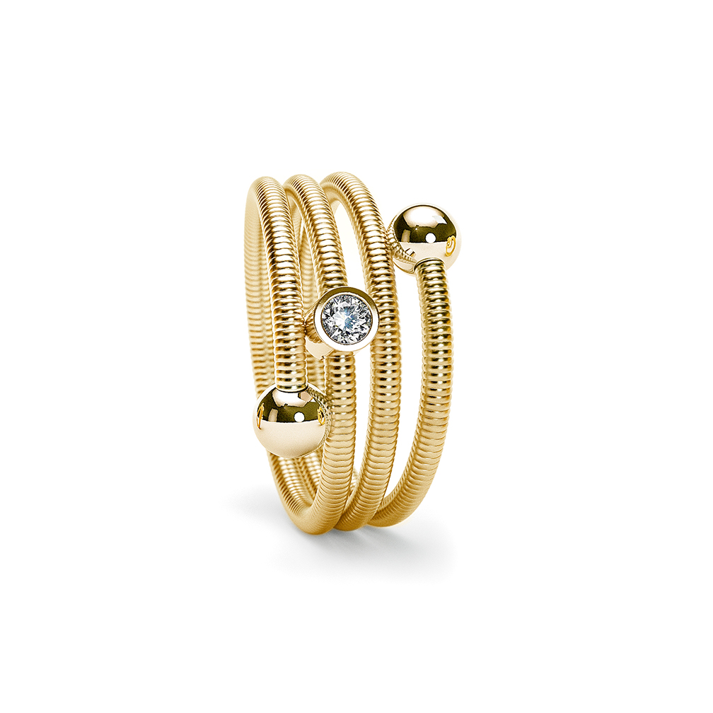 Niessing Colette C Embrace ring 3 windings with setting Niessing Colette C Embrace ring 3 windings with setting