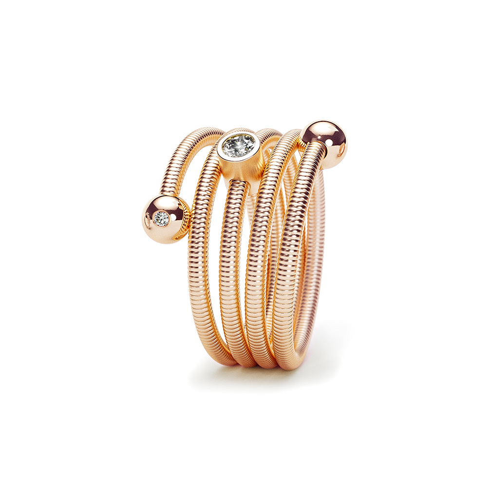 Niessing Colette C Embrace リング (4本巻)セッティング付 Niessing Colette C Embrace リング (4本巻)セッティング付