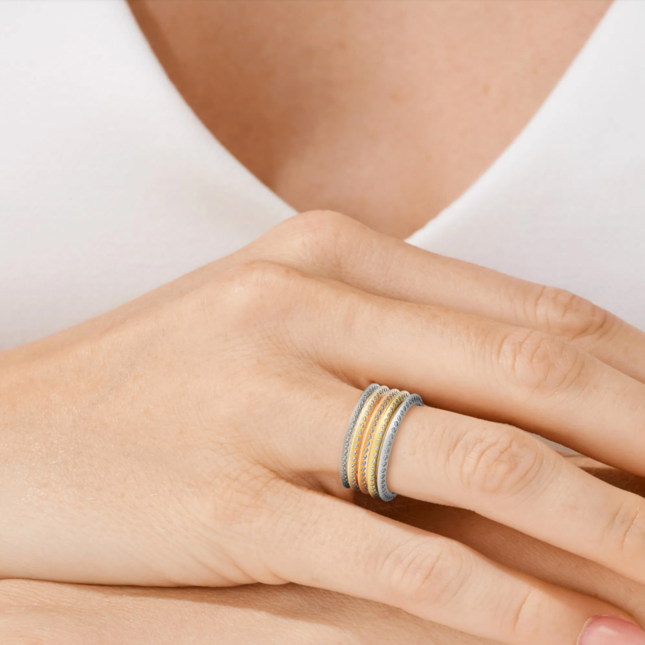 Niessing Triangle Color Rings