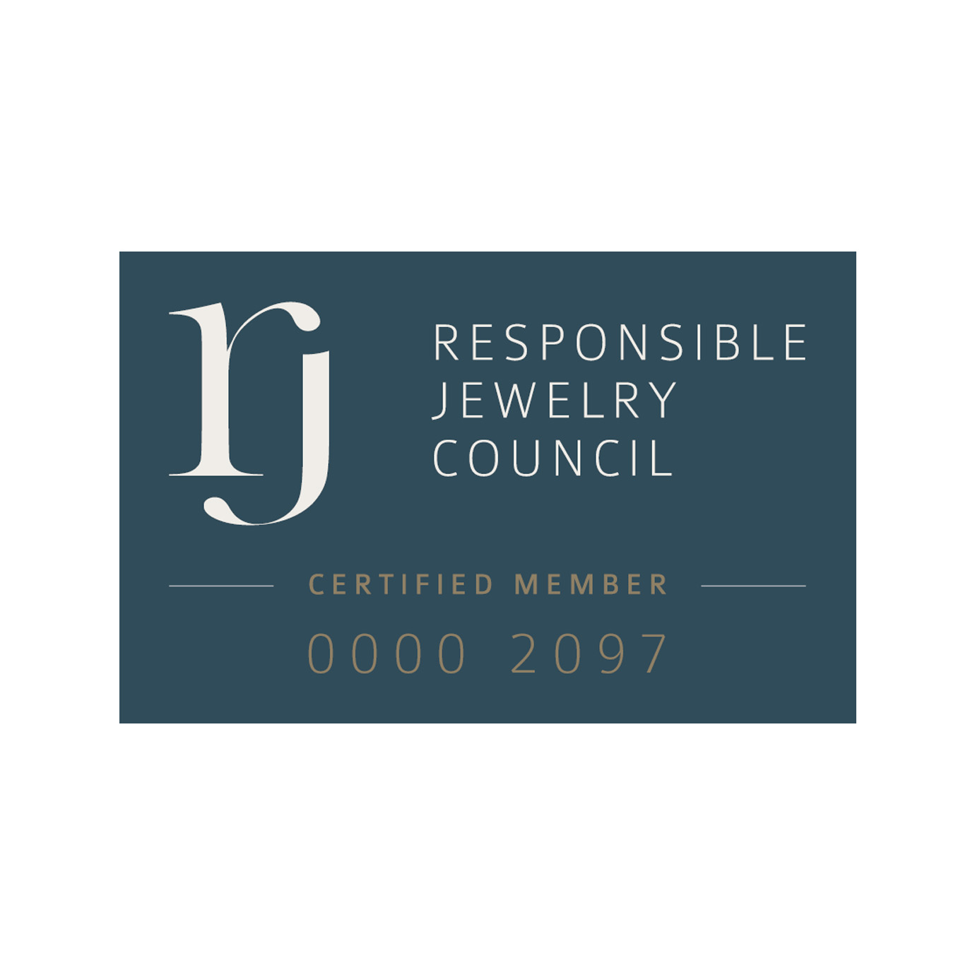GECERTIFICEERD LID VAN DE RESPONSIBLE JEWELRY COUNCIL