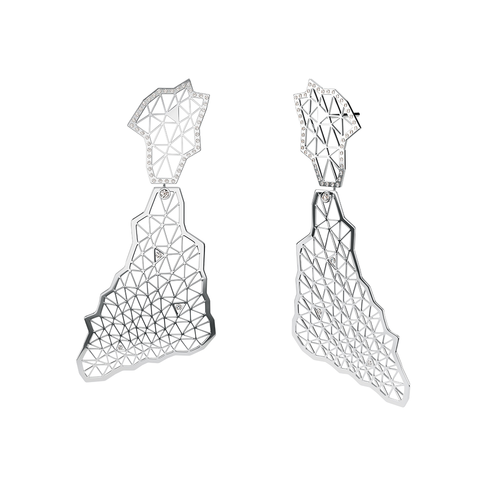 Niessing Topia Vision Ohrschmuck Dreieck Brillant